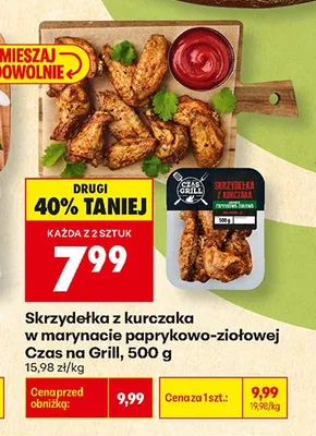 Skrzydełka z kurczaka w marynacie paprykowo-ziołowej Czas na Grill promocja w Biedronka