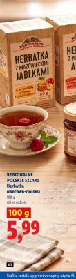 Herbatka owocowo-ziołowa z podkarpacką aronią Regionalne Polskie Szlaki promocja w Lidl