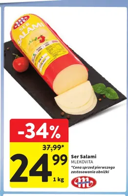 Ser Salami Mlekovita promocja w Intermarche