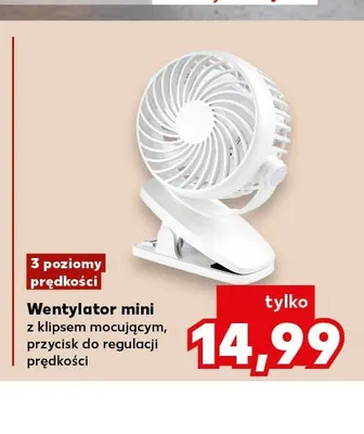 Wentylator mini z klipsem mocującym promocja w Kaufland
