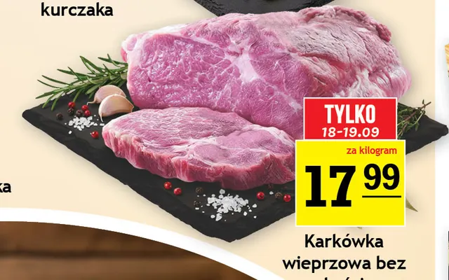 Karkówka wieprzowa bez kości promocja w Gram Market