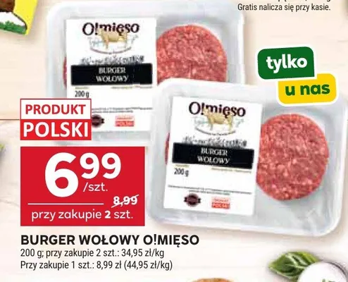 Burger wołowy promocja w Stokrotka