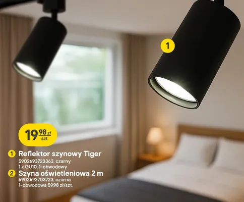 Reflektor szynowy promocja w Castorama