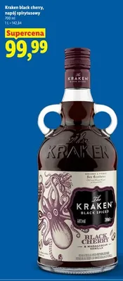 Napój spirytusowy Kraken Black Cherry promocja w Lidl
