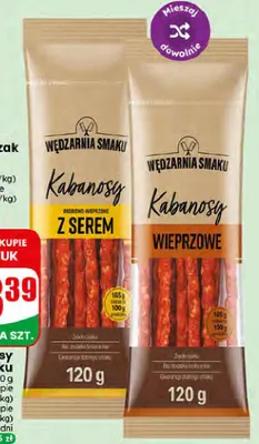 Kabanosy z serem Wędzarnia Smaku promocja w Dino