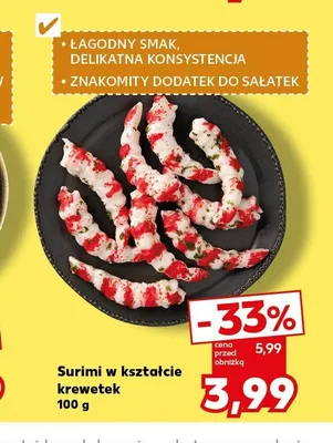 Surimi w kształcie krewetek promocja w Kaufland