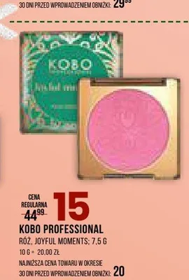 Róż KOBO PROFESSIONAL Joyful Moments promocja w Drogerie Natura