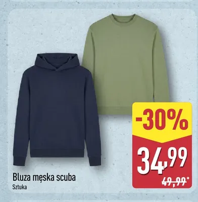 Bluza męska scuba promocja w Aldi