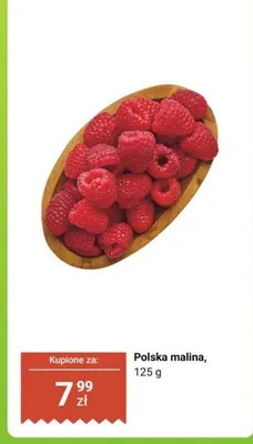 Malina polska, 125 g promocja w Biedronka