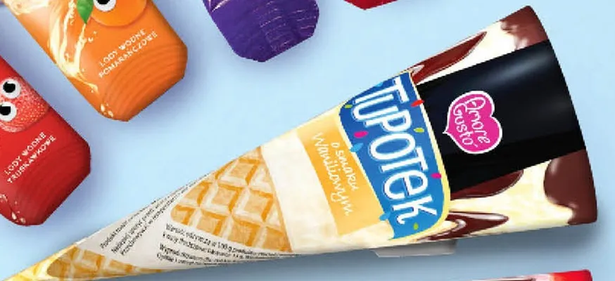 Lody Tupotek waniliowo-truskawkowy Amore Gusto promocja w POLOmarket