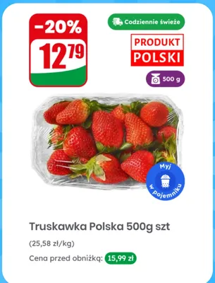 Truskawka polska promocja w Dino