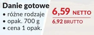 Danie gotowe różne rodzaje Kuchnia Staropolska promocja w Makro
