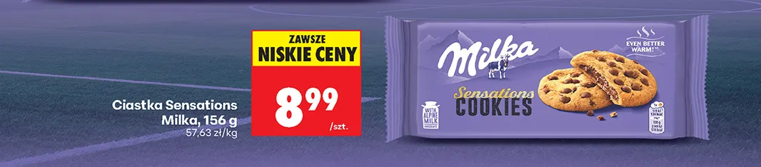 Ciastka Sensations Milka promocja w Biedronka