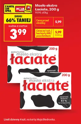 Masło ekstra promocja w Biedronka