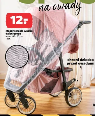 Moskitiera do wózka dziecięcego wym. 145x70cm Netto promocja w Netto