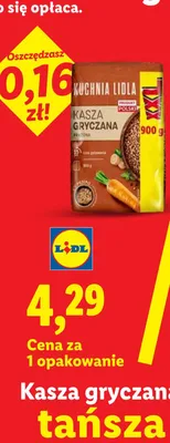 Kasza gryczana prażona promocja w Lidl