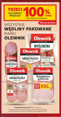 Kiełbasa myśliwska z szynki Olewnik promocja w Kaufland