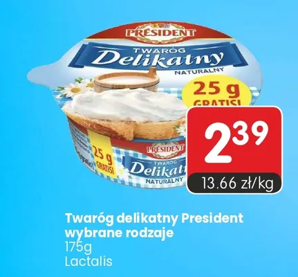 Twaróg delikatny President promocja w Market Point