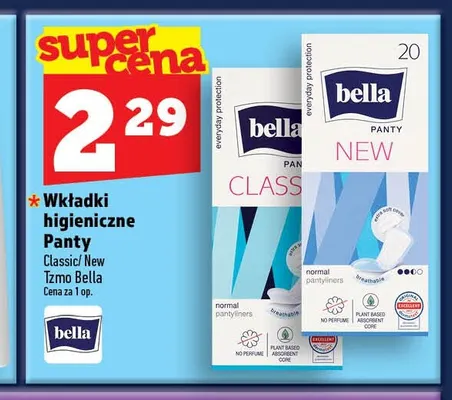 Wkładki higieniczne Panty Classic Bella promocja w TOPAZ