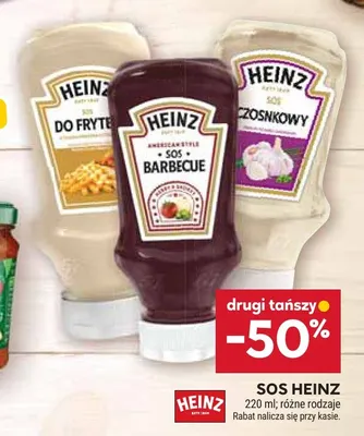 Sos barbecue Heinz promocja w Stokrotka