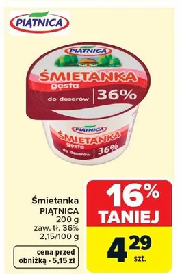 Śmietanka promocja w Carrefour Market