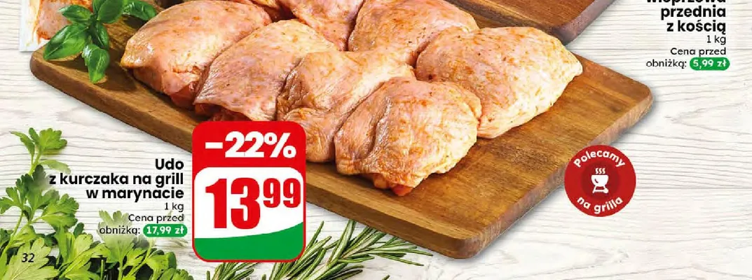 Udo z kurczaka na grill w marynacie Agro Rydzyna promocja w Dino