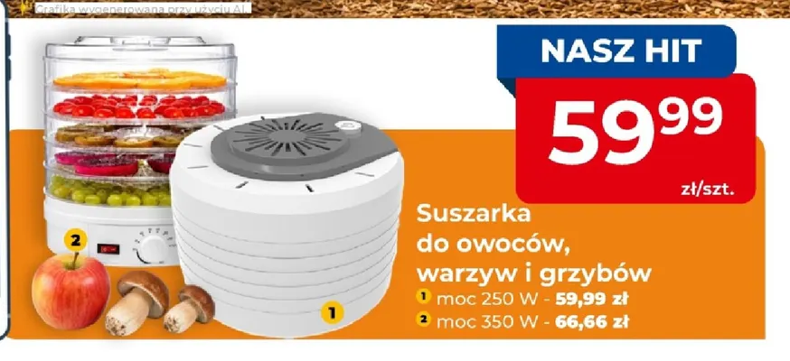 Suszarka do owoców warzyw i grzybów 350W promocja w PSB Mrówka