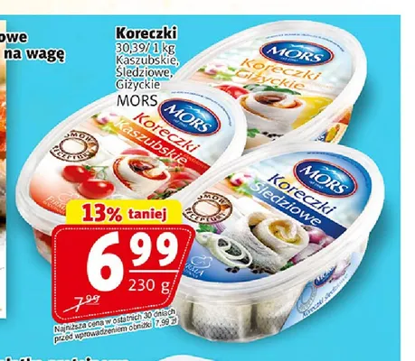 Koreczki giżyckie Mors promocja w Prim Market