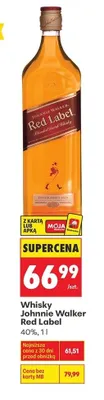 Whisky Johnnie Walker Red Label promocja w Biedronka