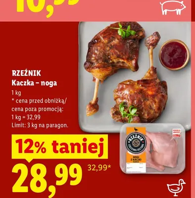 Kaczka noga Rzeźnik promocja w Lidl