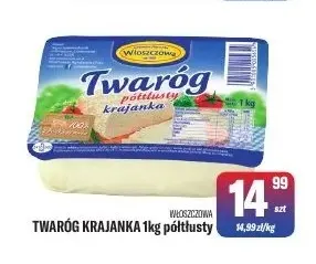 Twaróg krajanka półtłusty Włoszczowa promocja w Tomi Markt