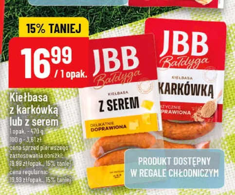 Kiełbasa z serem promocja w POLOmarket