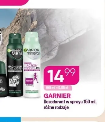 Dezodorant w sprayu GARNIER 150ml promocja w Drogerie Koliber
