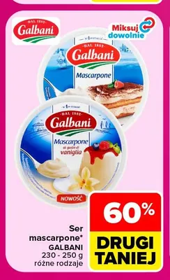 Ser mascarpone Galbani promocja w Carrefour