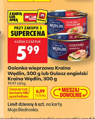 Golonka wieprzowa Kraina Wędlin promocja w Biedronka