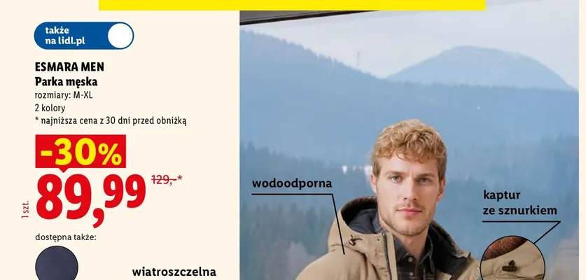 Parka męska promocja w Lidl