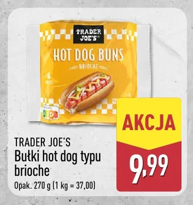 Bułki hot dog typu brioche Trader Joe's promocja w Aldi