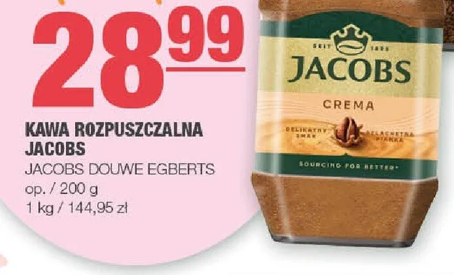 Kawa rozpuszczalna Crema promocja w SPAR