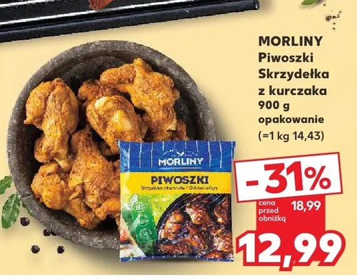 Piwoszki Skrzydełka z kurczaka Morliny promocja w Kaufland