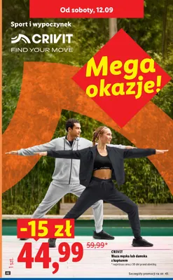 Bluza damska z kapturem Crivit promocja w Lidl