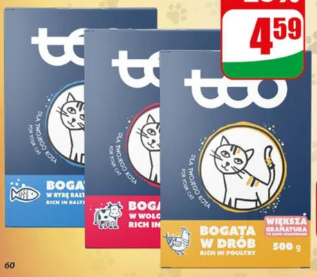 Sucha karma dla kota z drobiem promocja w Dino