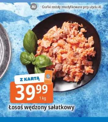 Łosoś wędzony sałatkowy promocja w Leclerc