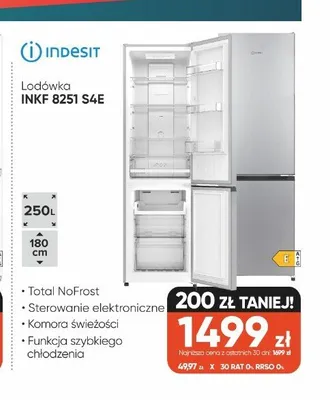 Lodówka Indesit INKF 8251 S4E promocja w Max Elektro