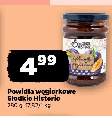 Powidła węgierowe Słodkie Historie promocja w Netto