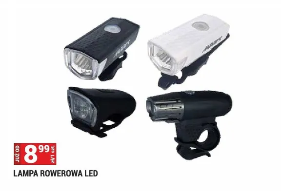 Lampa rowerowa LED promocja w Merkury Market