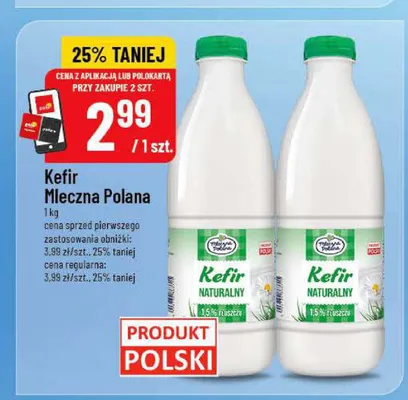 Kefir Mleczna Polana promocja w POLOmarket