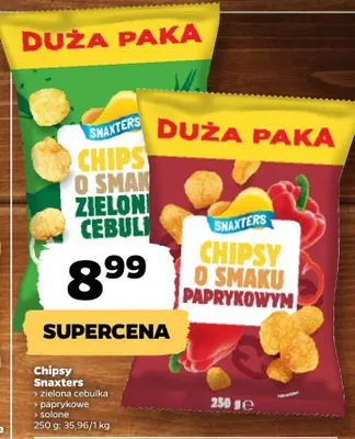 Chipsy Snaxters promocja w Netto