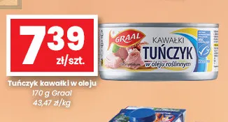 Tuńczyk kawałki w oleju Graal promocja w emma MARKET