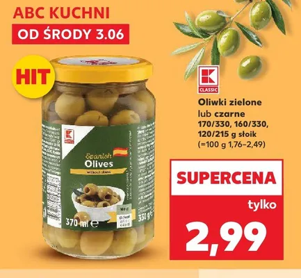 Oliwki czarne K-Classic promocja w Kaufland