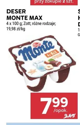 Deser Monte Max promocja w Stokrotka